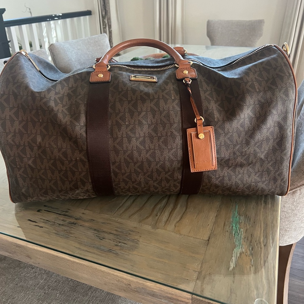 Michael Kors Brown Duffel Bag